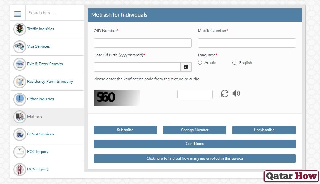 How to Register Mobile Number with QID