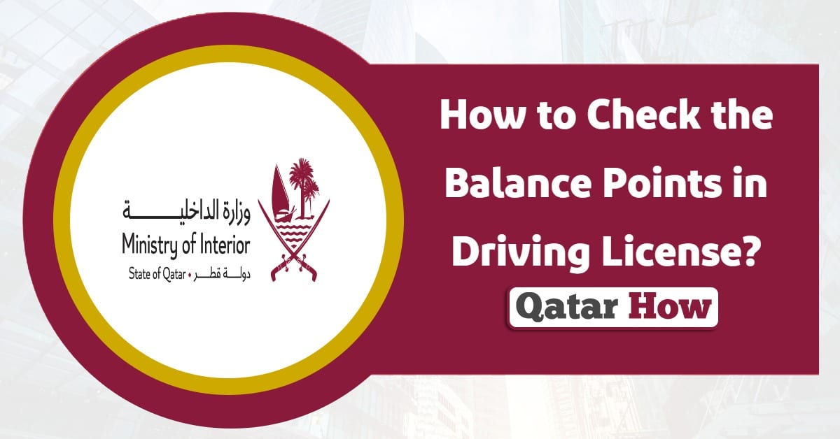 How to Check the Balance Points in Driving License?