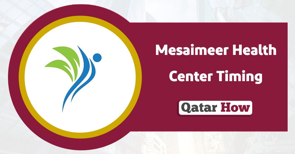 Mesaimeer Health Center Timing 2025