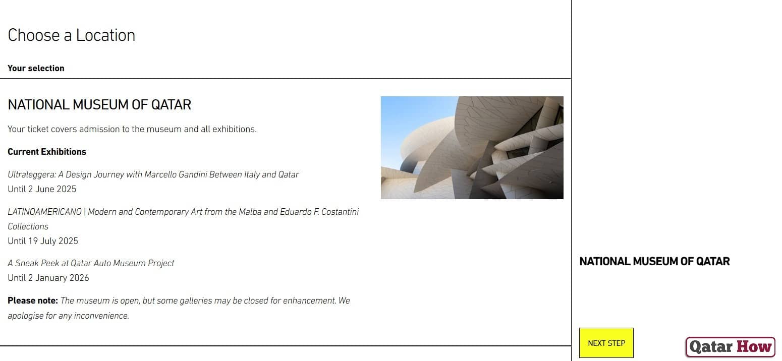 National Museum of Qatar Ticket Price