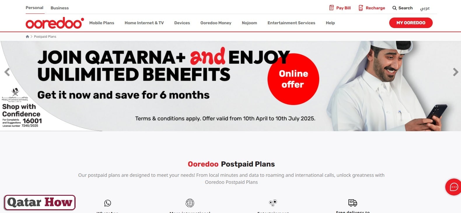 Ooredoo Postpaid Plans Qatar
