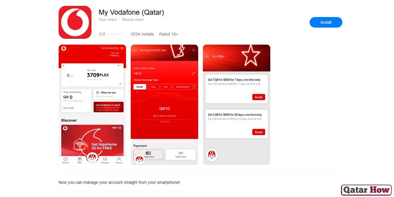 Vodafone Qatar Recharge