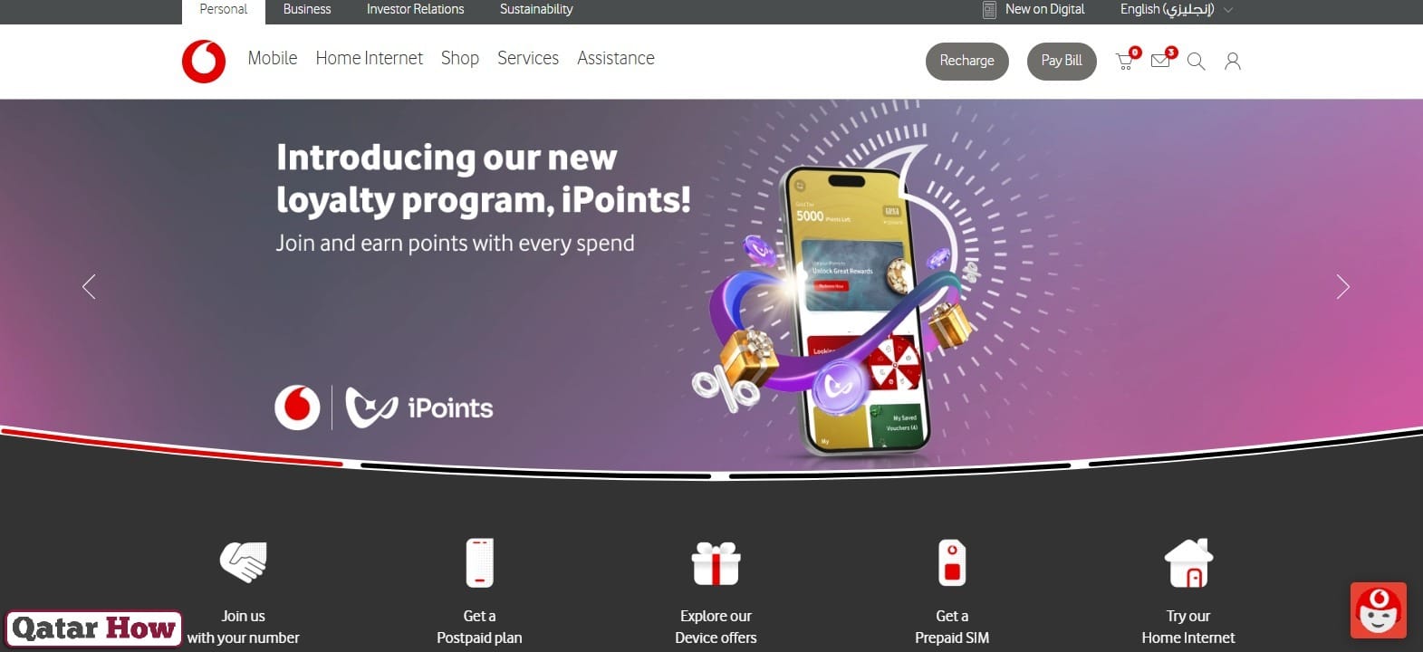 Vodafone Qatar Recharge